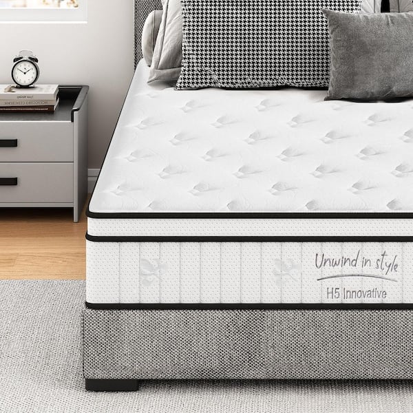 King Size Hybrid Mattress, Medium Firm 12 in. King Mattress in a Box with Individual Pocketed Springs for Body Support
