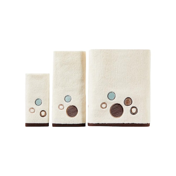 White 100% Cotton Running on Coffee Hand Towel (2-Pack) U2778000830203 -  The Home Depot