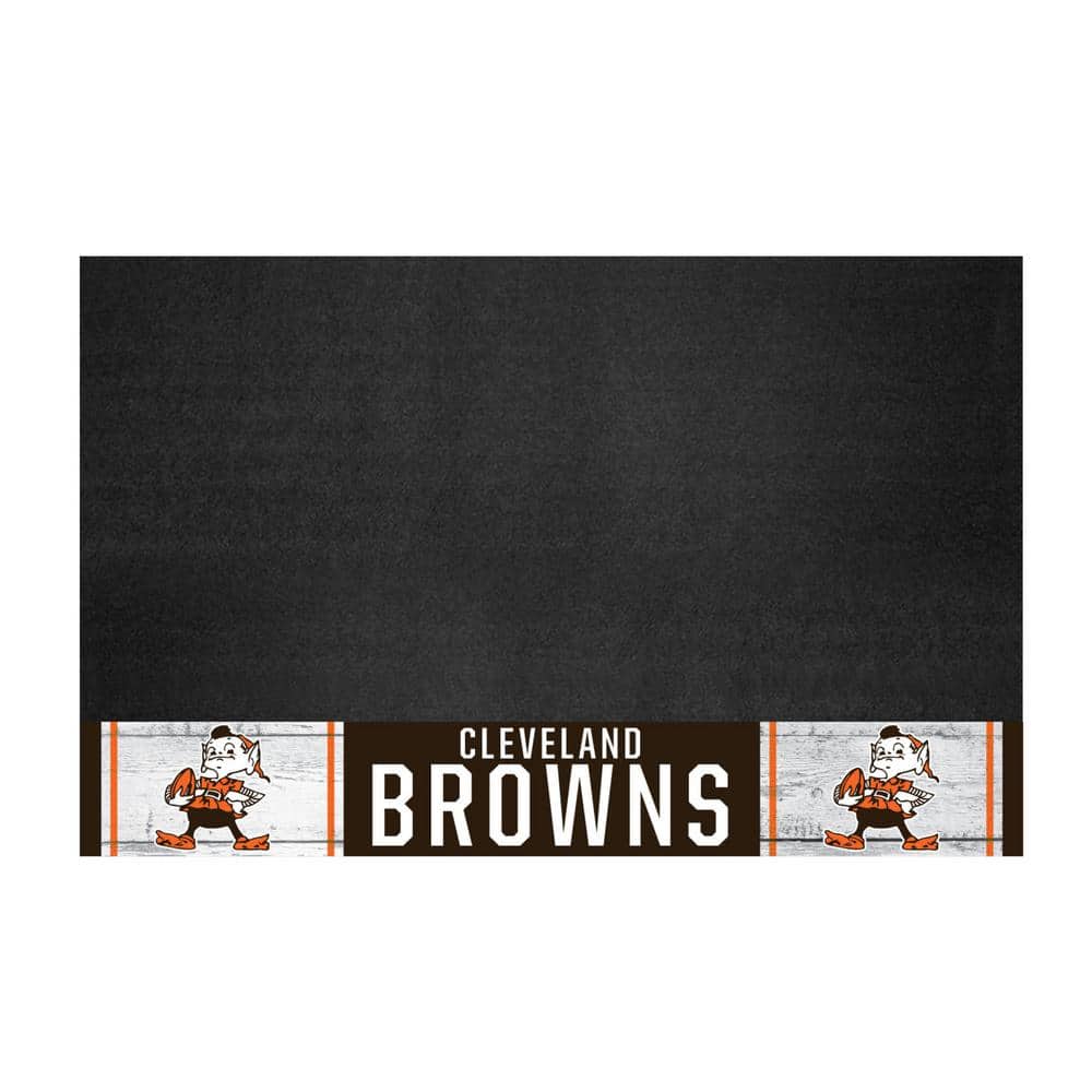 FANMATS 42 in. Cleveland Browns Vintage Grill Mat 32579 - The Home Depot