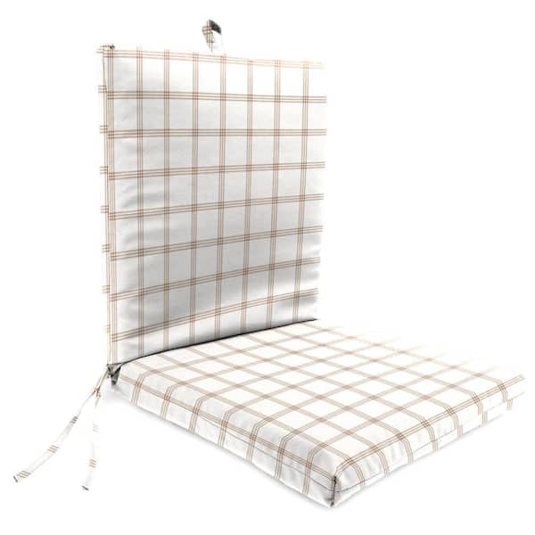 Jordan Manufacturing 44 in. L x 21 in. W x 3.5 in. T Rectangular Outdoor Dining Chair Cushion in Cycle Pekoe