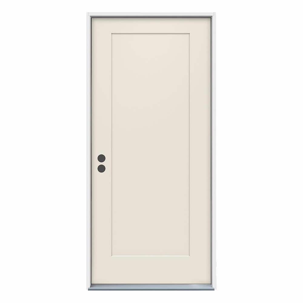 36 in. x 80 in. 1-Panel Craftsman Primed Steel Prehung Right-Hand Inswing Front Door price history on PriceWatchPro