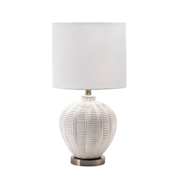nuLOOM Gatsby 24 in. Ivory Ceramic Contemporary Table Lamp with Shade