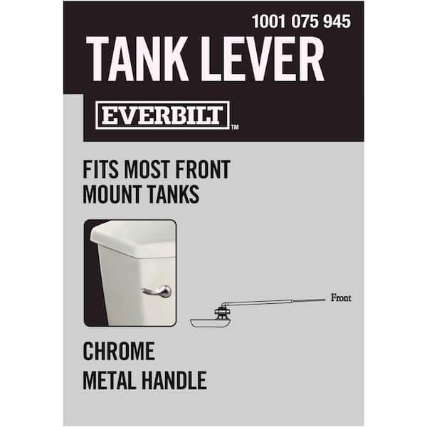 Big Labels Small Prices 1 pack Everbilt Toilet Tank Flush Lever Chrome