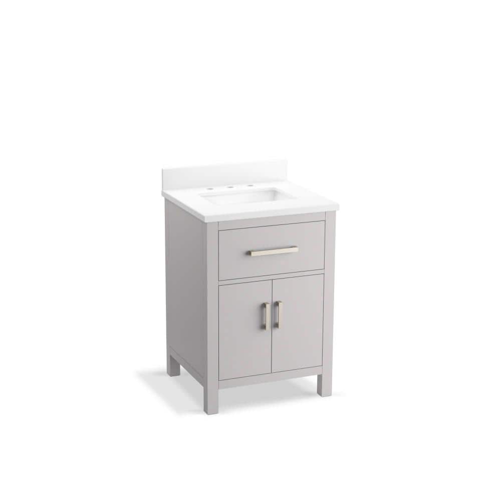 Kresla 24" Atmos Grey Bathroom Vanity with Quartz Top