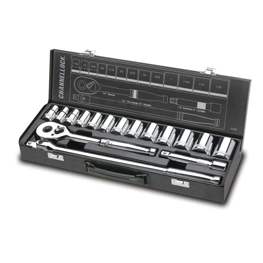 Channellock 1/2 in. 6-Point SAE Socket Set -  32161