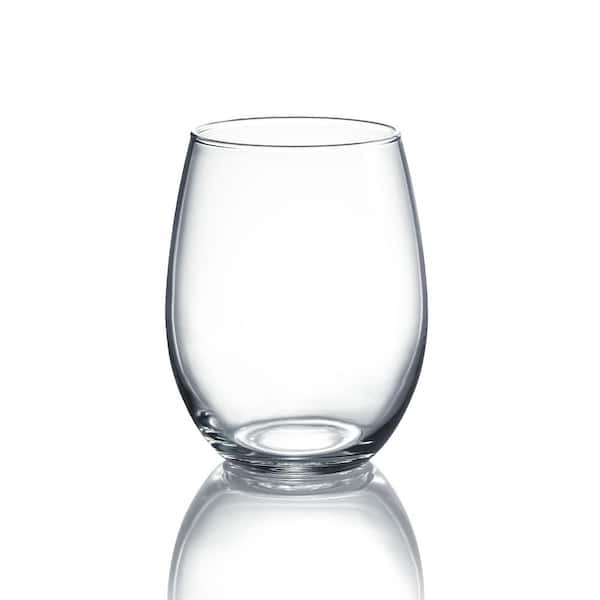 at Home Set of 4 Simply Everyday Stemless Wine Glasses