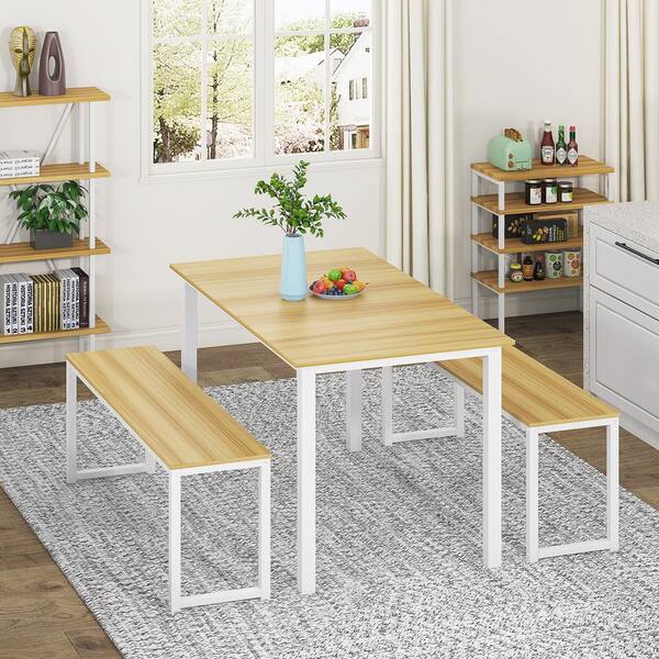 Breakfast Nook Dining Table, White Dining Tables With Benches