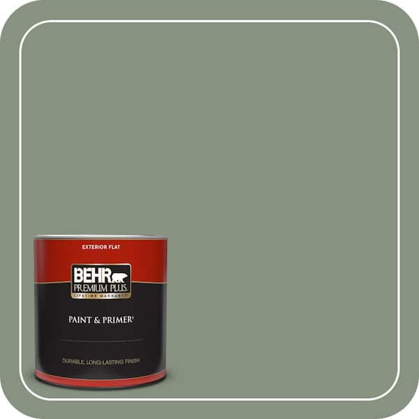 BEHR PREMIUM PLUS 1 qt. #QE-45 Thistle Flat Exterior Paint & Primer