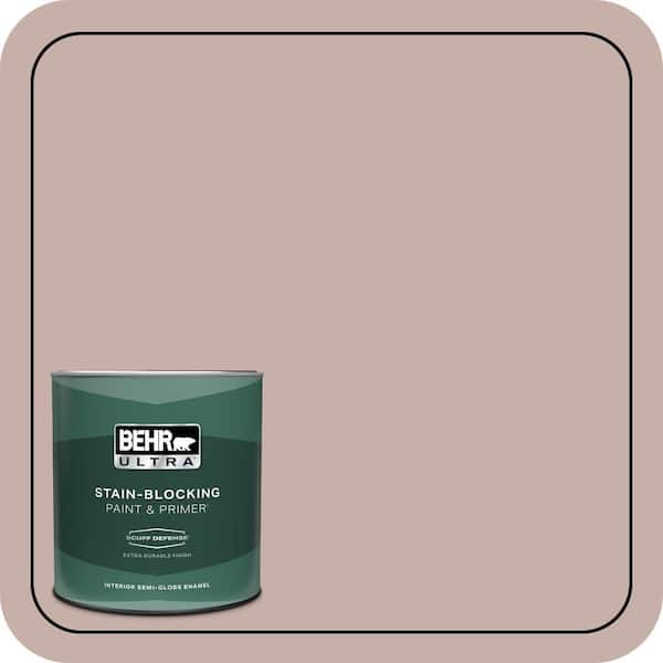 BEHR ULTRA 1 qt. #N160-3 Vintage Charm Extra Durable Semi-Gloss Enamel Interior Paint & Primer