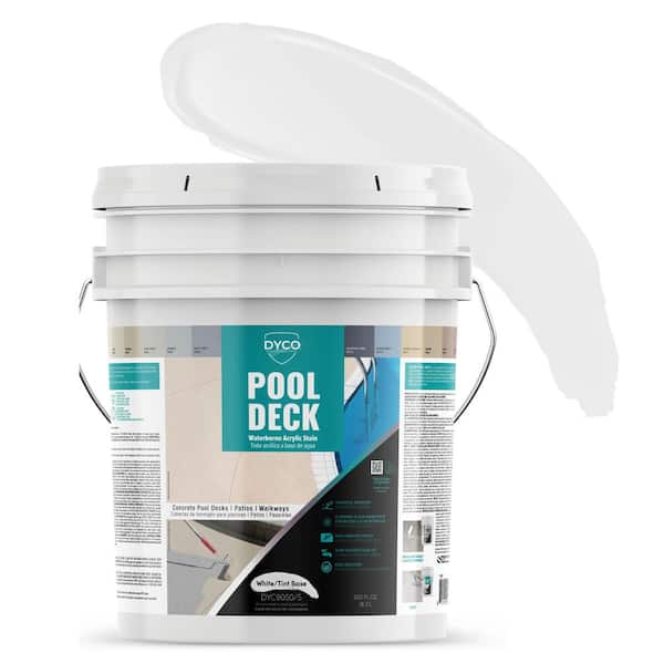 Dyco Paints Pool Deck 5 gal. 9050 Tint Base Low Sheen Waterborne Acrylic Exterior Stain