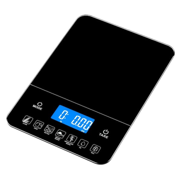 Kitchen Scale White Metal With A Stainless Steel Tray 22-Pound RED