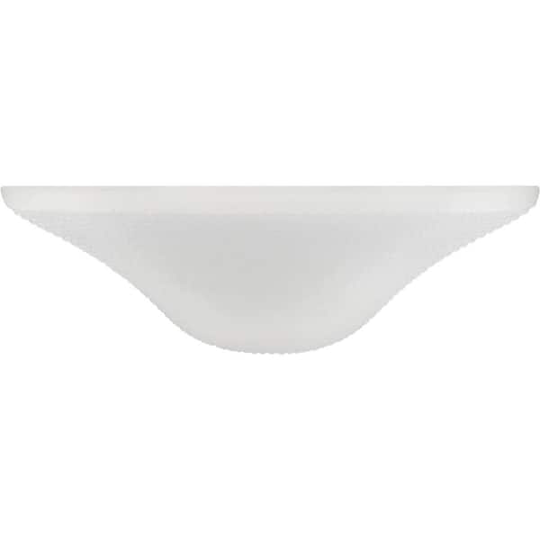 Unbranded Glass Shade 4-3/4 H., White Frosted Glass Bell Torchiere/Swag Lamp and Pendant Shade with 1-5/8 in. Neckless Fitter
