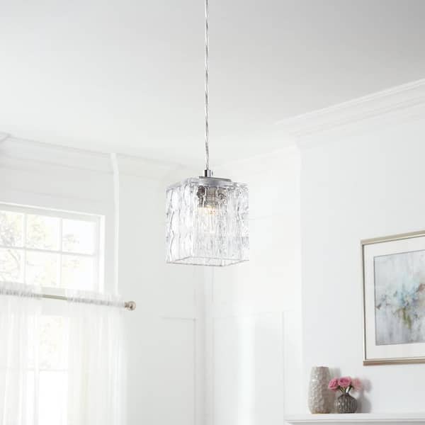 Home Decorators Collection 40-Watt Equivalent Chrome Integrated LED Mini Pendant
