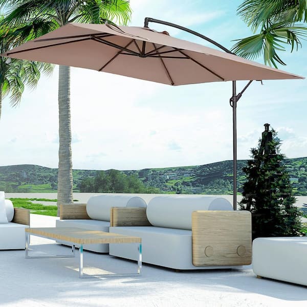 big lots 10 patio umbrella Umbrella Outdoor Side Table Big Lots 13ft Patio Double-Sided Umbrella  Outdoor Market Umbrella Beige Heavy Duty