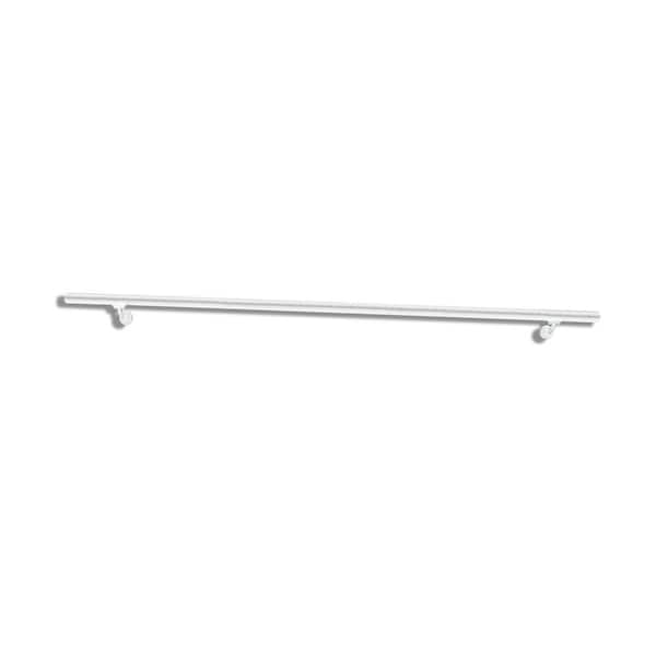 Weatherables 4 ft. L x 1.5 in. D Textured White ADA Rail/Grab Bar Kit