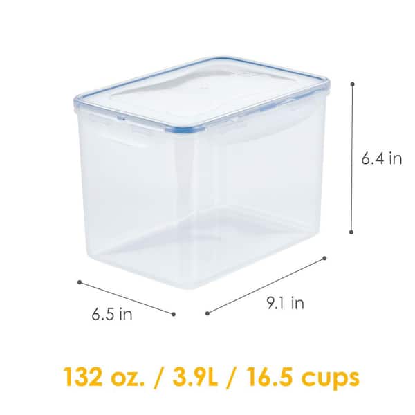 Rectangular Glass Jar Airtight lock Storage Container (set of 9)
