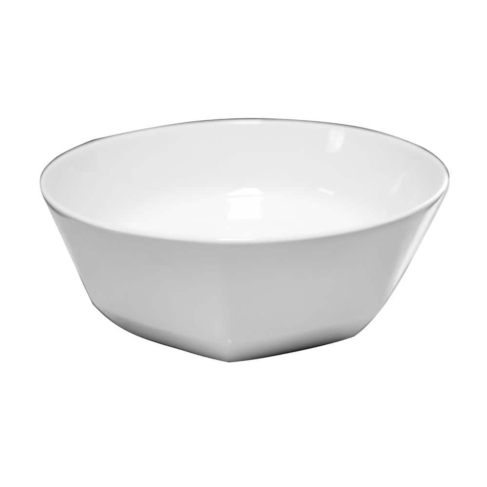 Barclay Products Andelle White Vitreous China Round Vessel Sink -  4-112WH