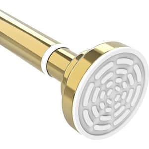 Shower Curtain Rod, 40-73 in. Adjustable Tension Spring, Shower Curtain Rod Tension, Premium Stainless Steel Gold