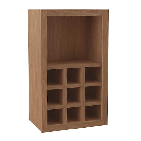 Sinclair 18 in. W x 12 in. D x 30 in. H Assembled Flex Cabinet in Shaker Saddle Oak