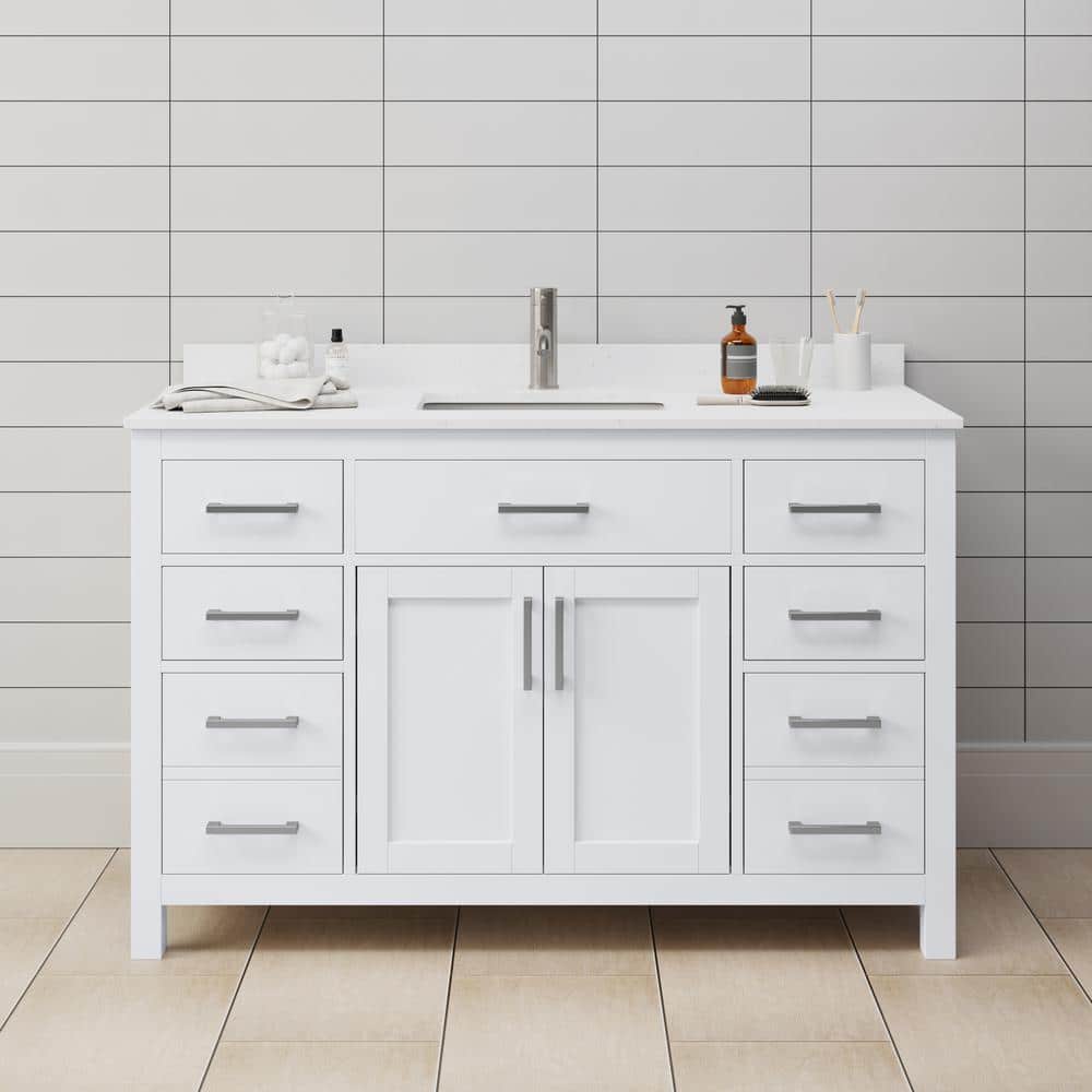 Wyndham Collection Beckett 54 in. W x 22 in. D Single Vanity