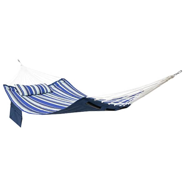 Sunnydaze Metal Spreader Bar Hammock Bed with Pillow - 10 ft. - Catalina Beach