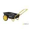 GORILLA CARTS 4 cu. ft. Poly Utility Garden Cart, 300 lbs. Capacity, 12 in. No-Flat Tires, Extra-Wide Foldable Handle GCR-4W