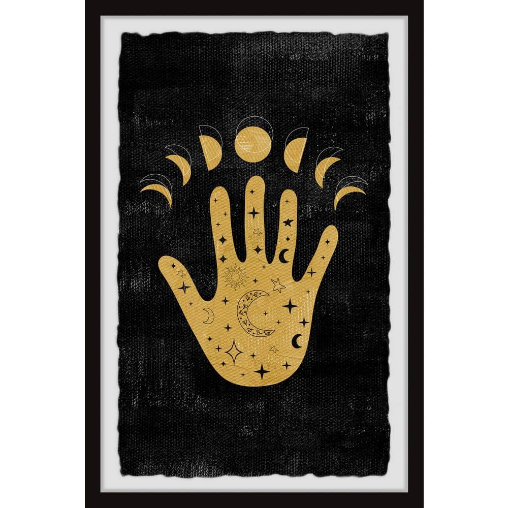 Palm Astrology by Marmont Hill Framed Astronomy Art Print 30 in. x 20 in.