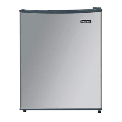 2.4 cu. ft. Mini Fridge in Stainless Steel Freezerless