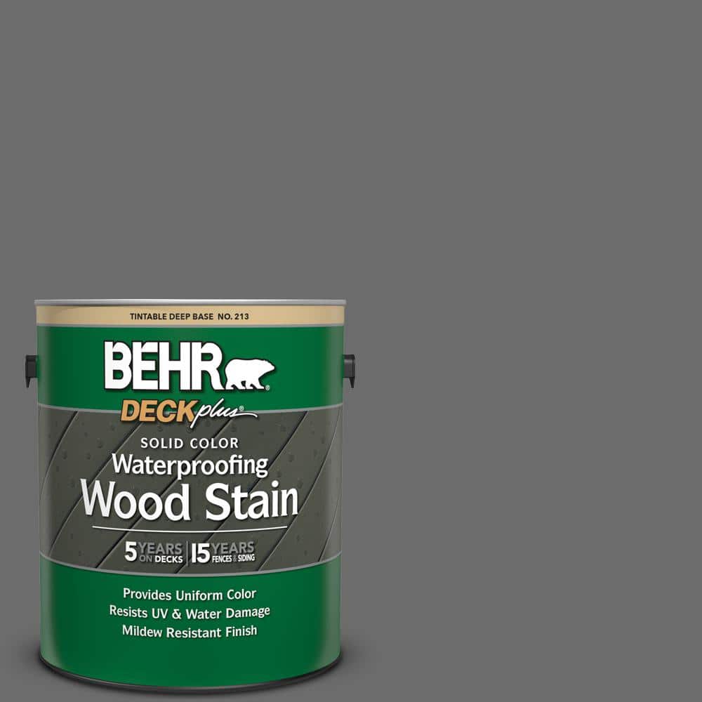 1 gal. #780F-6 Dark Granite Solid Color Waterproofing Exterior Wood Stain