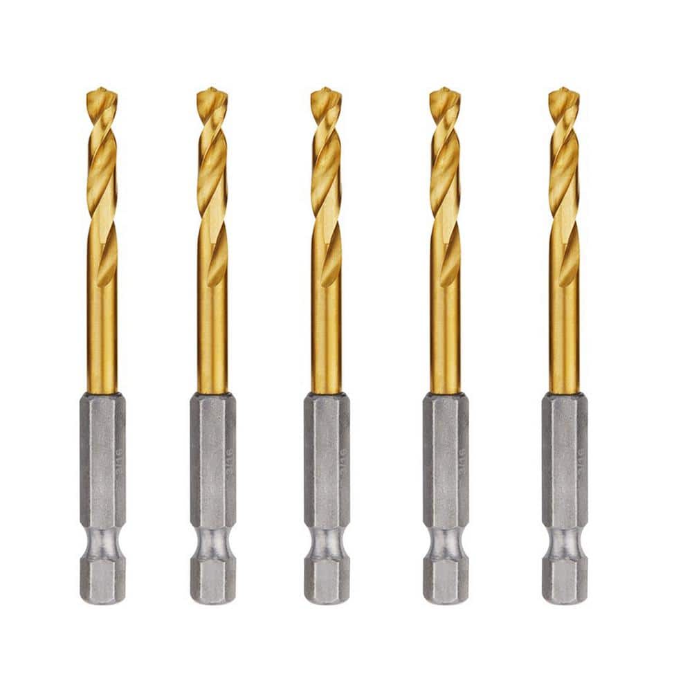 SHOCKWAVE 3/16 in. Titanium Twist Drill Bit (5-Pack) price history on PriceWatchPro
