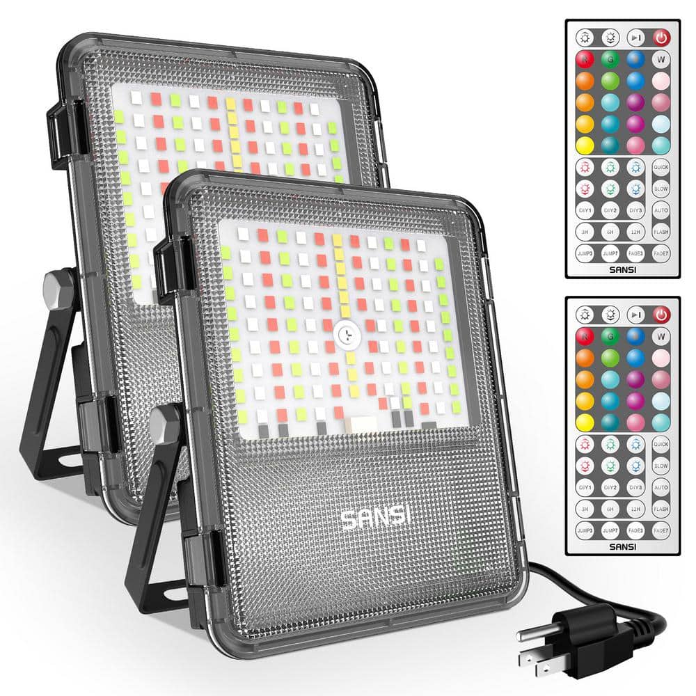 J&H LED 9600-Lumen Black Integrated LED Area Light J&H LED 9600-Lumen Black Integrated LED Area Light