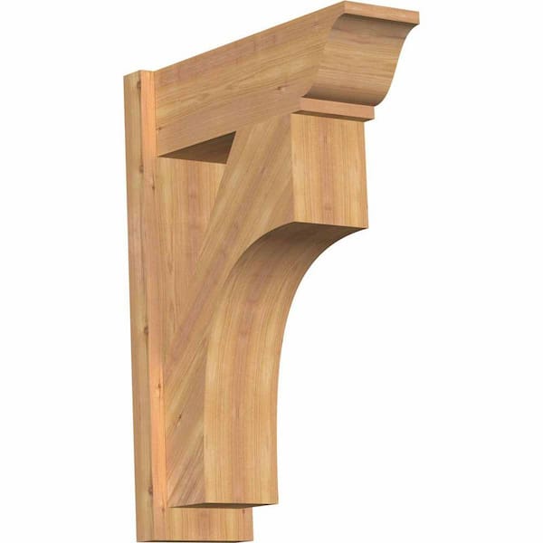 Ekena Millwork 8 in. x 30 in. x 22 in. Westlake Traditional Smooth Western Red Cedar Outlooker