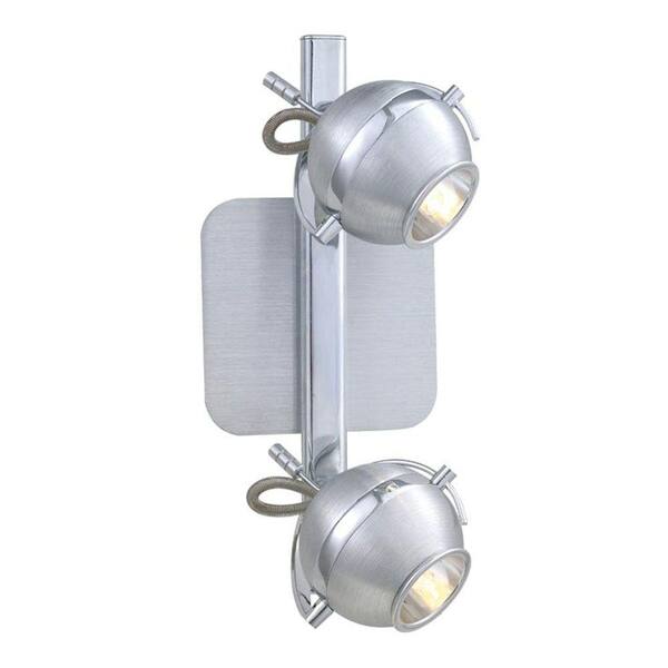 EGLO Sevo 2-Light Wall or Ceiling Matte Nickel Light