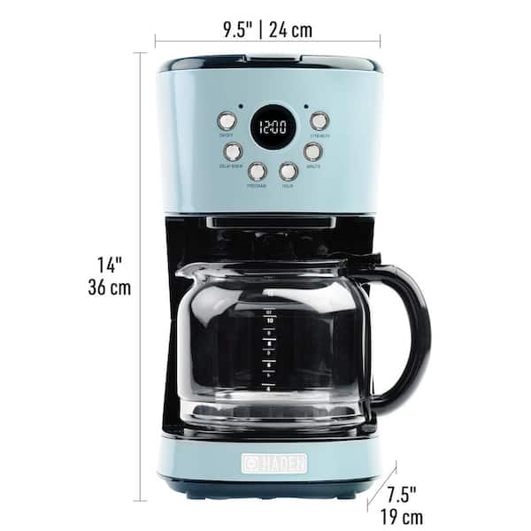 HADEN Heritage 12-Cup Turquoise Retro Style Coffee Maker
