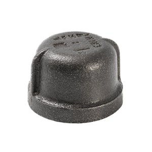 1 in. Black Malleable Iron FIP Cap Fitting
