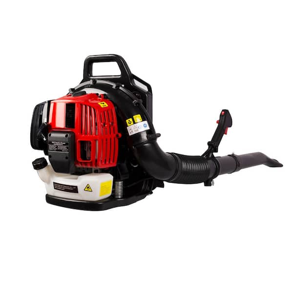 Red Steel 52CC 2-Cycle Gas Backpack Leaf Blower with Extension Tube