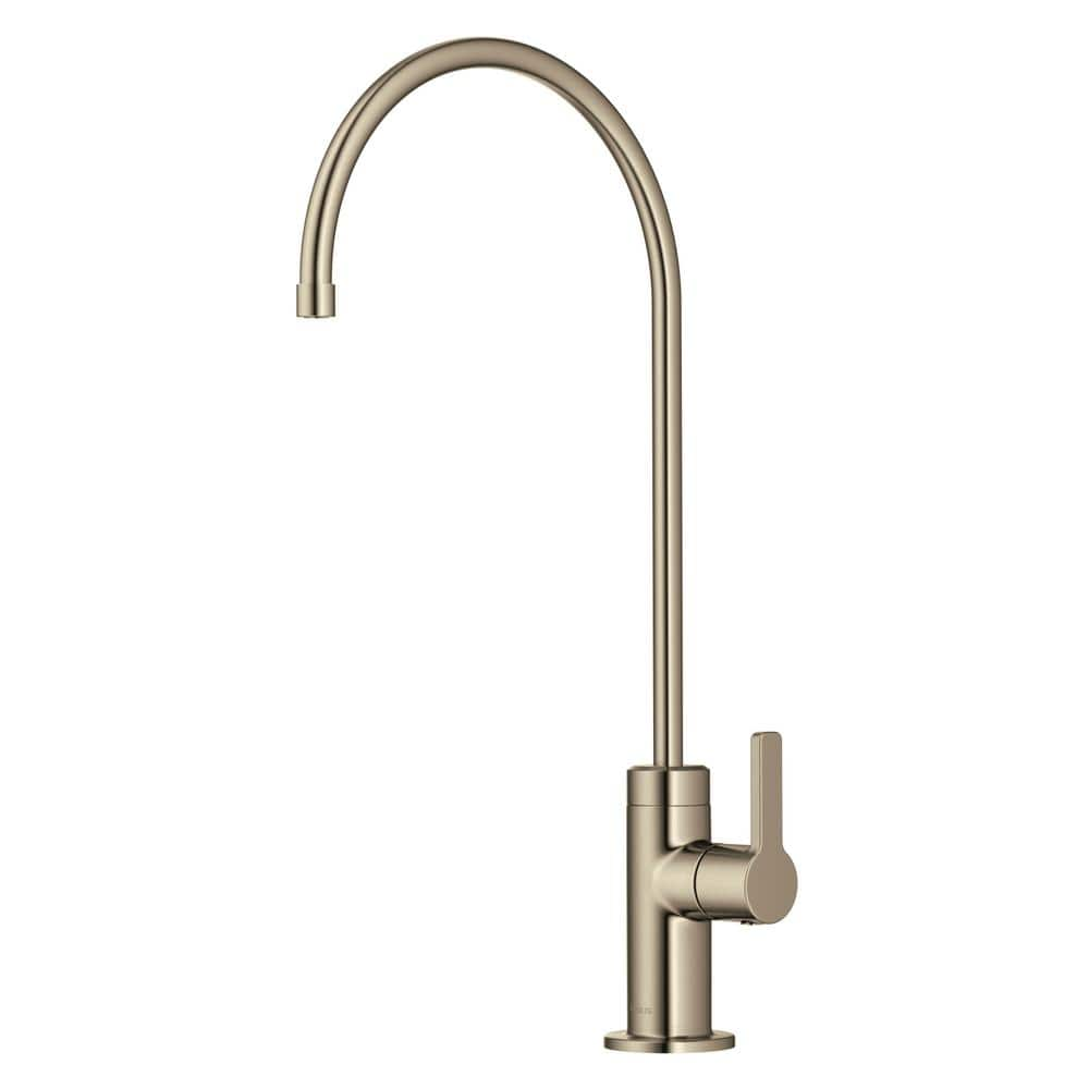 KRAUS Oletto Single Handle Drinking Water Filter Faucet for Reverse Osmosis or Water Filtration System in Spot-Free Antique Champagne Bronze