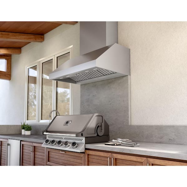good hood works ③CLASSIC PRO Zephyr Cypress 36 in. 1200 CFM Outdoor Wall Mount Range Hood with