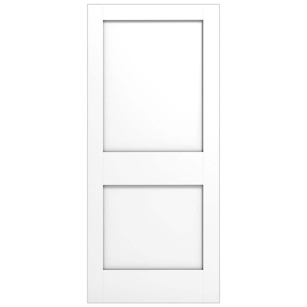 34 in. x 80 in. x 1-3/4 in. 2-Panel Flat Square Top Shaker Sticking Pre-Fit and Beveled Primed Wood Core Door Slab price history on PriceWatchPro