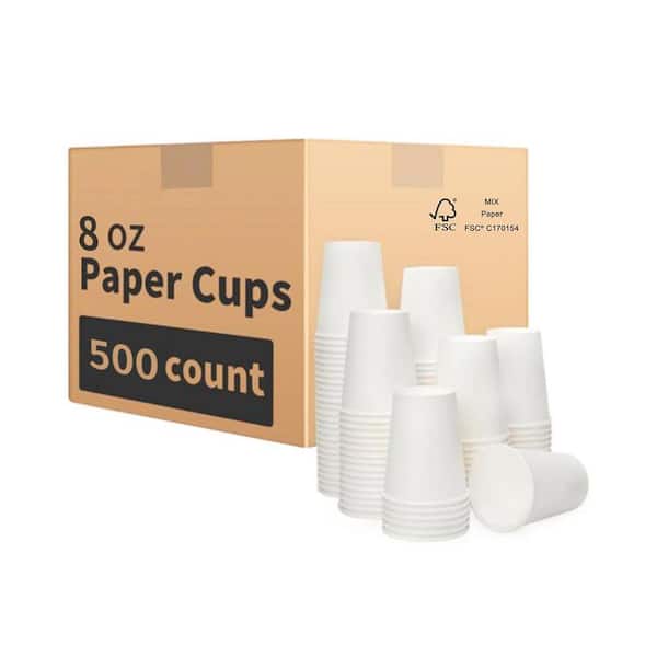 3.15 in. White Disposable Paper Coffee Cup Disposable Tableware 500 Per Case Foam Cups