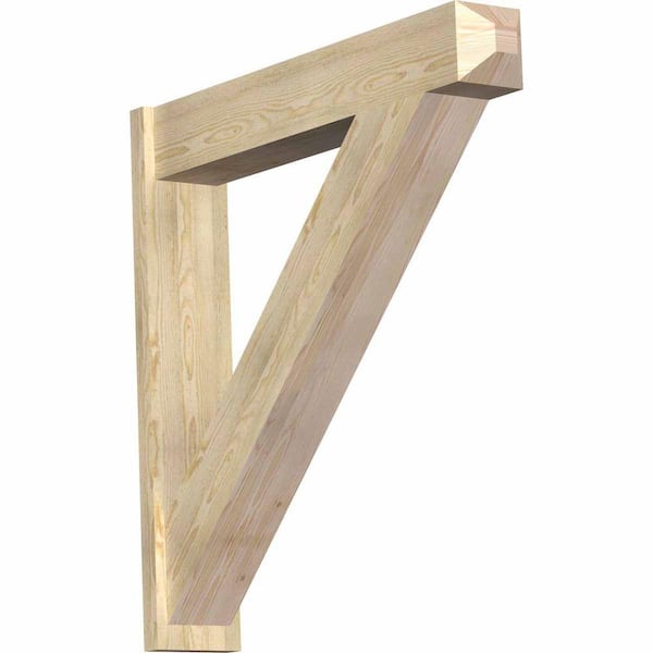 Ekena Millwork 8 in. x 44 in. x 44 in. Douglas Fir Traditional Craftsman Rough Sawn Outlooker