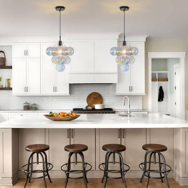 GoYeel Bublume 1-Light Black Modern Colored Glass Bubble