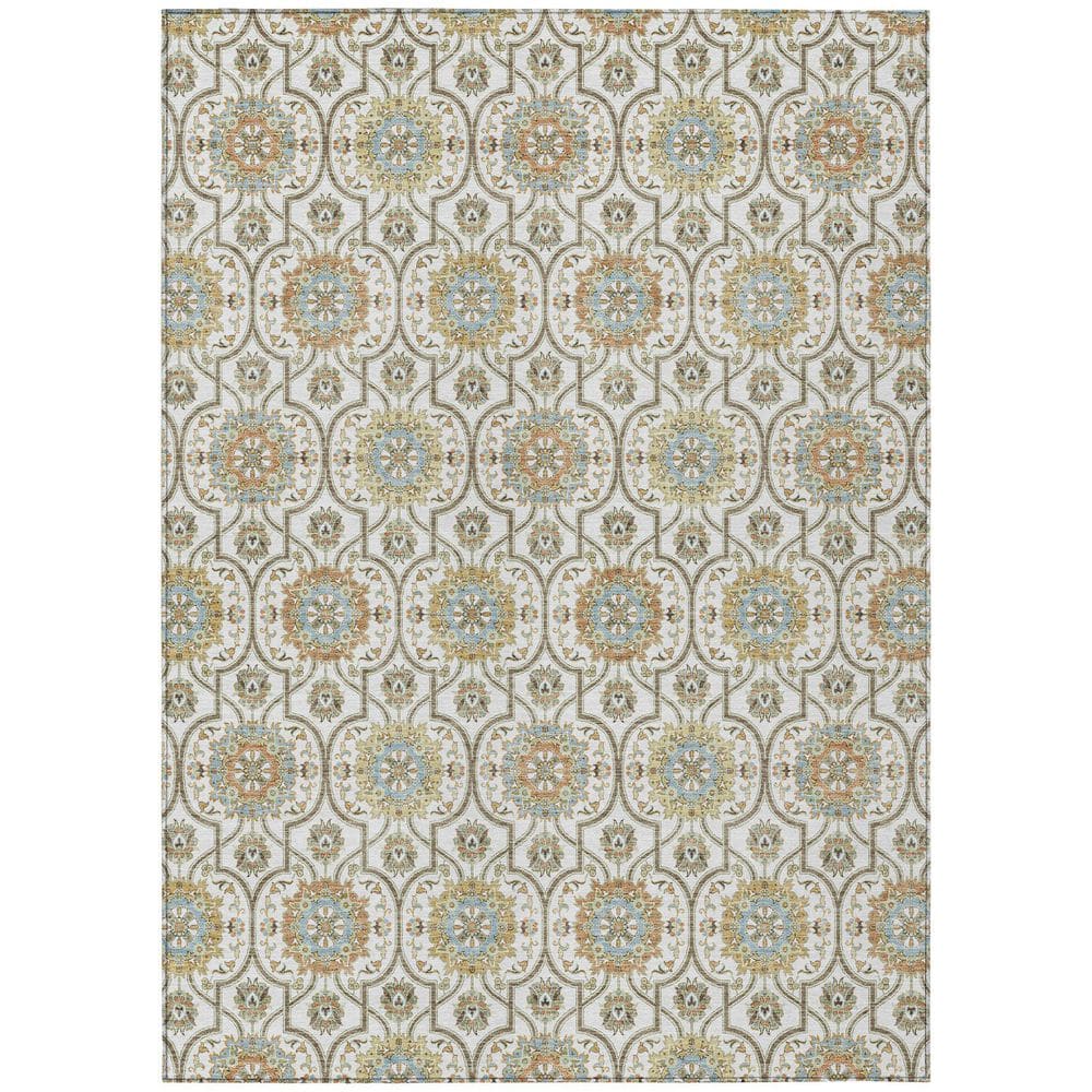 Chantille Machine Washable Indoor/Outdoor Abstract ACN2670 Ivory 3 ft. x 4 ft. Area Rug price history on PriceWatchPro