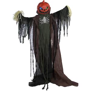80 in. Touch Activated Animatronic Scarecrow