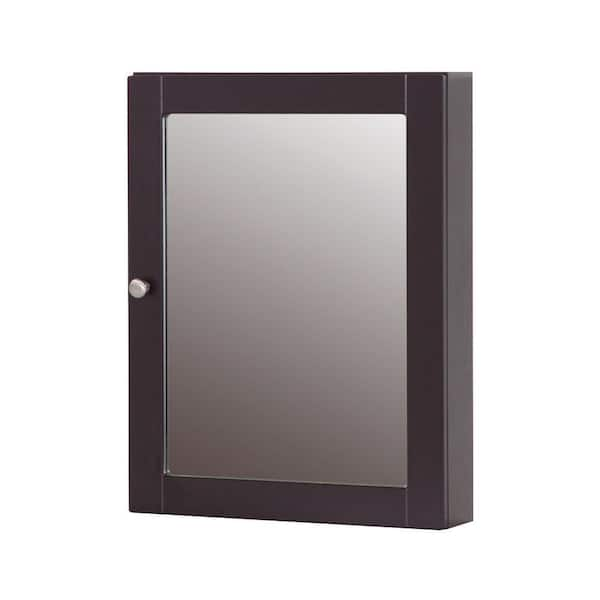 Glacier Bay Del Mar 20 In W X 26 In H Surface Mount Medicine Cabinet In Espresso Dmmc20com E The Home Depot