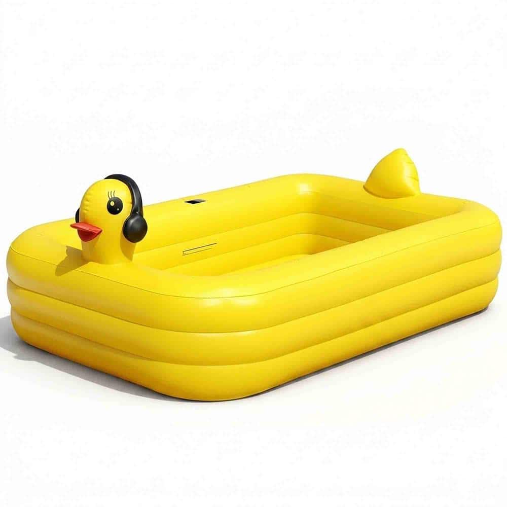 100 in. x 63 in. x 22 in. Rectangular Inflatable Kiddie Pool with Lights price history on PriceWatchPro