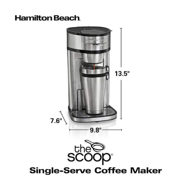 Hamilton Beach The Scoop 1- Cup Black Drip Coffee Maker for Sale