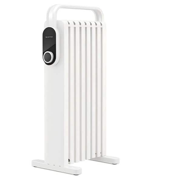 1500-Watt Electric Oil-Filled Radiator Radiant Space Heater with 3 Heat Settings & Auto Shutoff, White