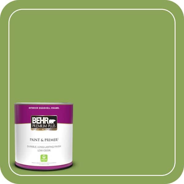 BEHR PREMIUM PLUS 1 qt. #P370-6 Salamander Eggshell Enamel Low Odor Interior Paint & Primer
