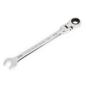 7/16 in. SAE 90-Tooth Flex Head Combination Ratcheting Wrench